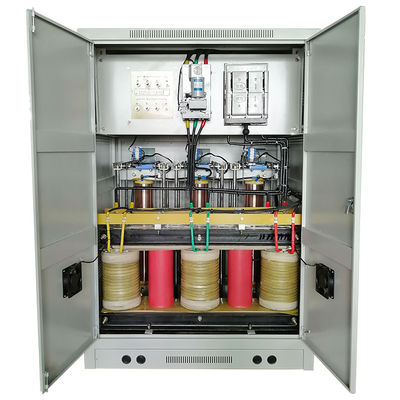 Manufacturer SBW-F-250KVA 43-67 Hz Three Phase Separate Regulation Automatic Compensated Volt Stabiizer