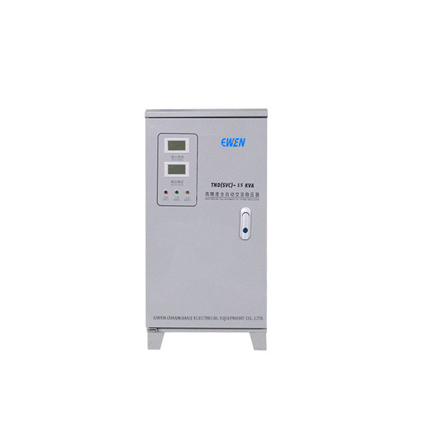 Venta de fábrica 15KVA Estabilizador de voltaje de fase única 220V 50HZ 60HZ con medidores digitales