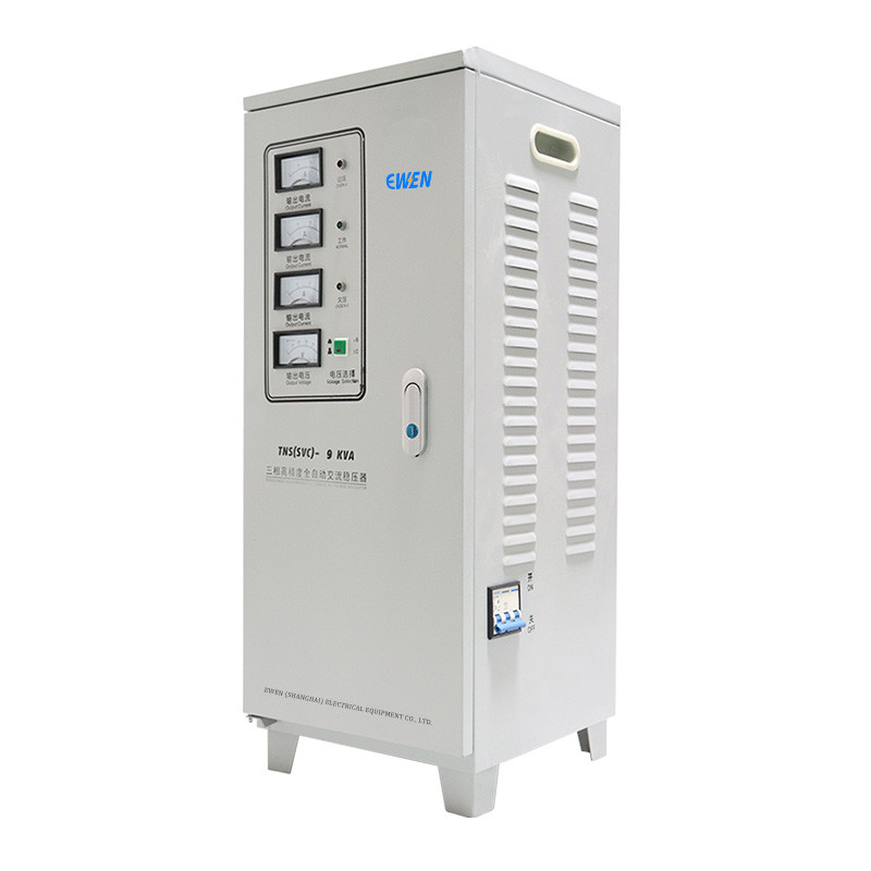 9000VA Regulador de tensión automático de tres fases 380VAC Potencia AVR Estabilizador industrial Venta directa de fábrica
