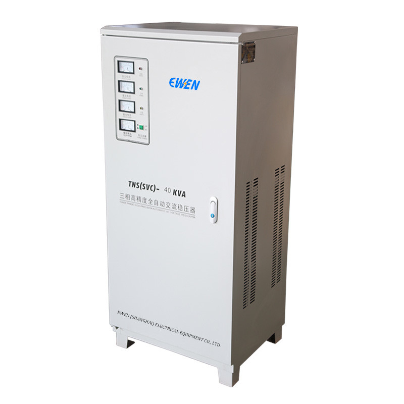 40KVA Estabilizador de tensión industrial de tres fases AC Power Servo Regulador de tensión automático 380V 400V 415V 480V