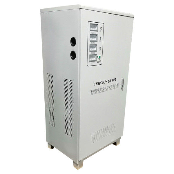 El CE aprobó la fase industrial 380V 60KVA del estabilizador 3 del voltaje con los metros análogos