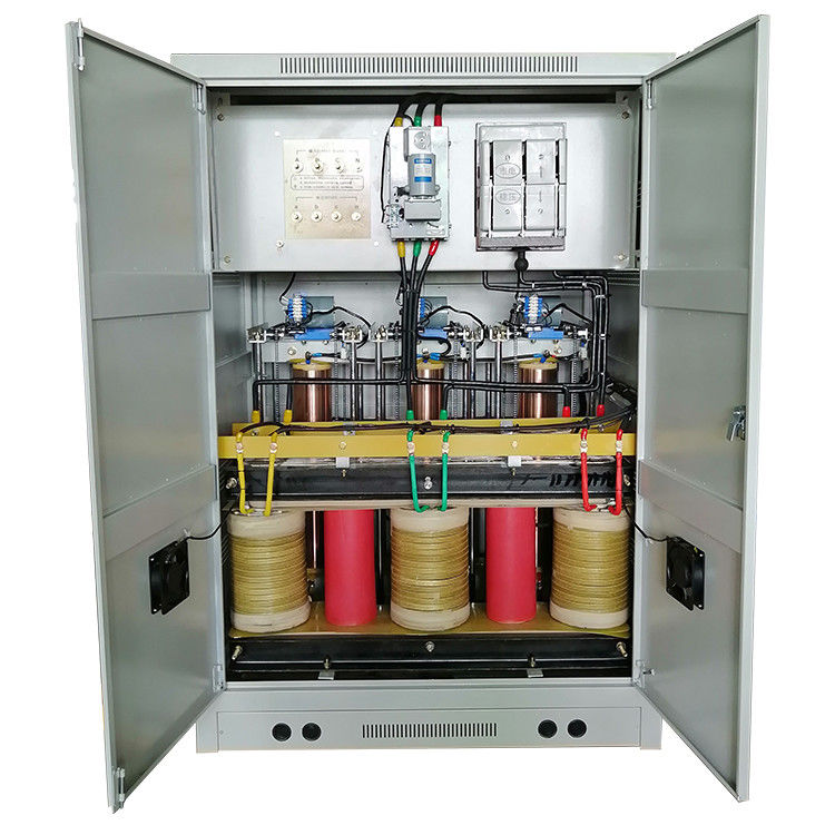 Tipo metálico trifásico estabilizador automático lleno del motor servo del cobre de SBW-F-250KVA del voltaje
