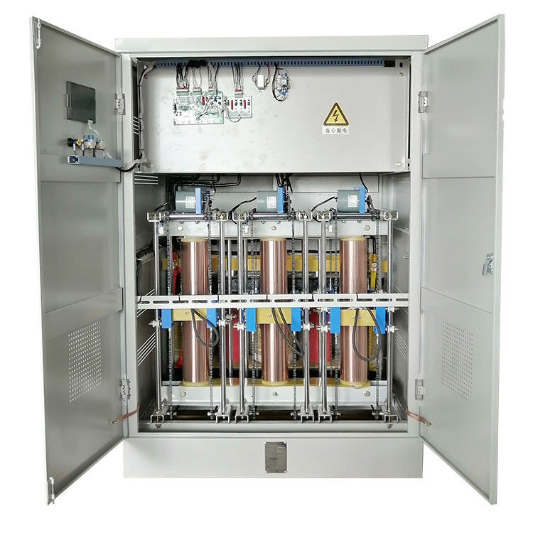 Tipo metálico trifásico estabilizador automático lleno del motor servo del cobre de SBW-F-250KVA del voltaje